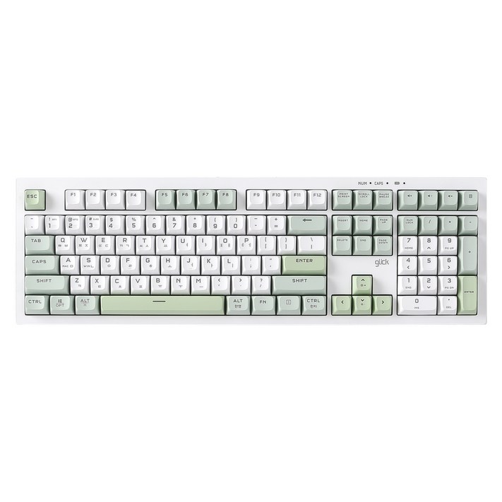 지클릭커 오피스프로 사일런스 M RGB 무소음 유무선 블루투스 108키 키보드, Greenwich RC1, WK50, 제조사축 지클릭커 오피스프로 사일런스 M RGB 무소음 유무선 블루투스 108키 키보드, Greenwich RC1, WK50, 제조사축