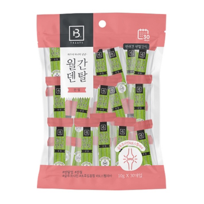브리더랩 강아지 월간덴탈 관절 30p, 구강청결, 30g, 1개 브리더랩 강아지 월간덴탈 관절 30p, 구강청결, 30g, 1개