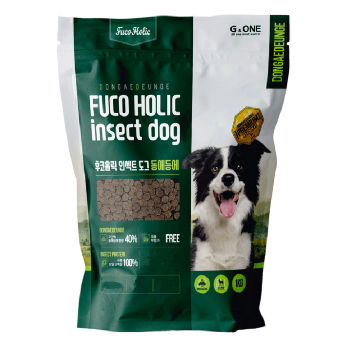 후코홀릭 전연령용 인섹트 도그 소프트사료, 동애등에, 1kg, 1개 후코홀릭 전연령용 인섹트 도그 소프트사료, 동애등에, 1kg, 1개