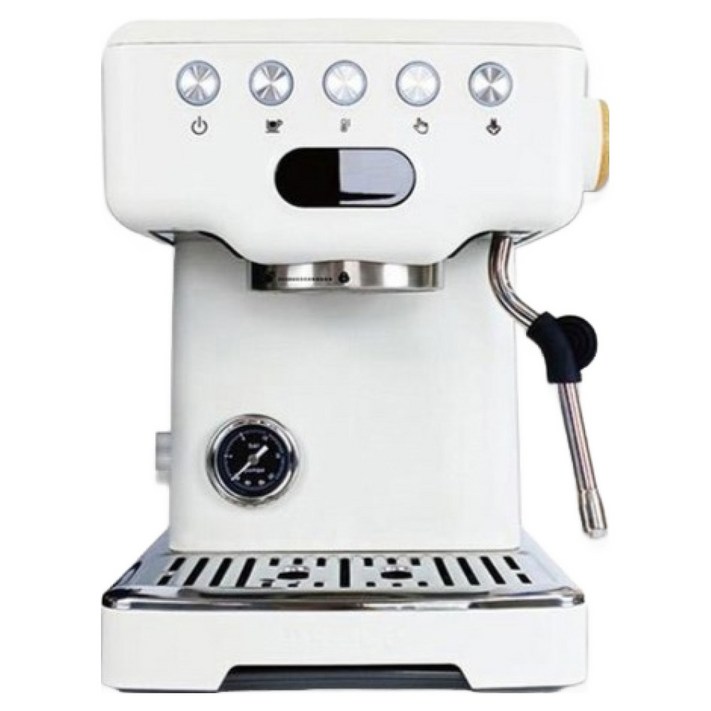 딜리코 2세대 반자동 가정용 에스프레소머신 커피머신, 화이트, 3605PWM V2
