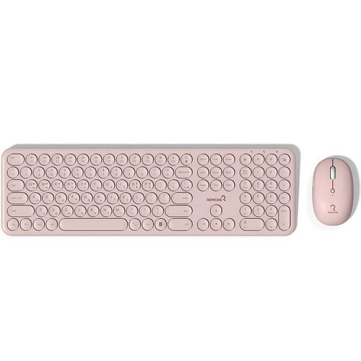 로이체 펜타그래프 무선 키보드 마우스 콤보 세트, 일반형, RMK5600, Pink 로이체 펜타그래프 무선 키보드 마우스 콤보 세트, 일반형, RMK5600, Pink