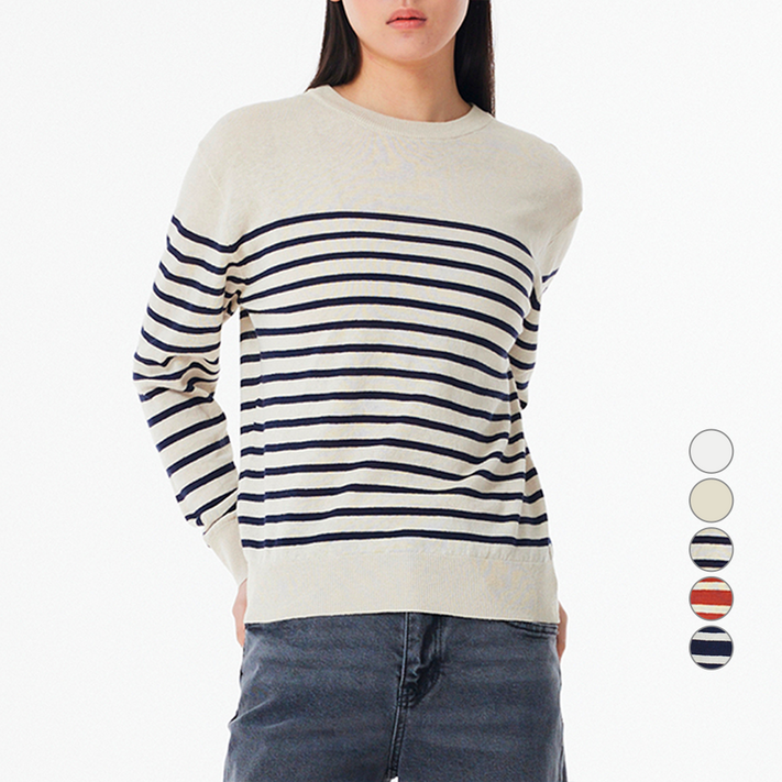 JAJU자주 여성용 긴팔 니트