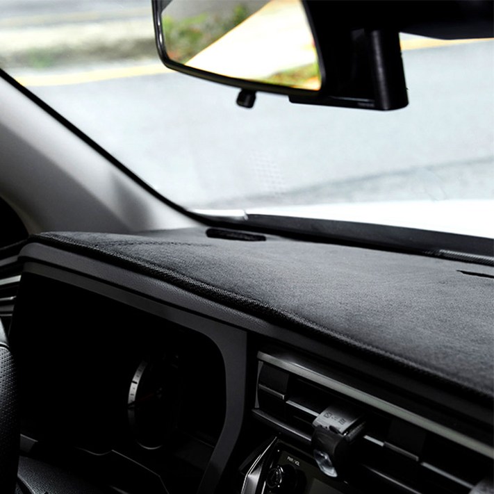 gaon 논슬립 벨벳 대쉬보드 커버  갤패드 대 2p  중 4p 세트, 블랙, 기아 더뉴 EV3 2024년 5월 HUD무 센터스피커무