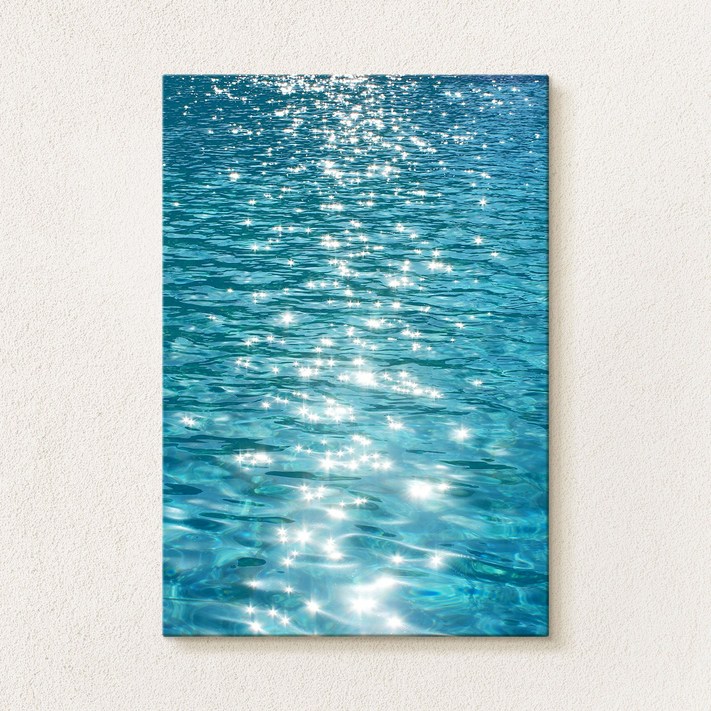 시원한 힐링 바다 파도 윤슬 그림 캔버스 액자, 돈 들어오는 모던 거실 풍수 인테리어 더아트컴퍼니, 7. 크리스탈 바다