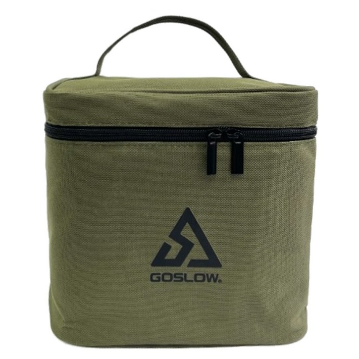 고슬로우 선풍기 다용도 잡화 캠핑용 캠핑가방, 카키, 1단