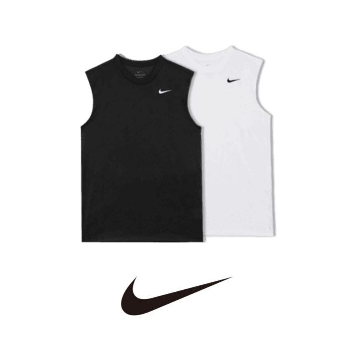 백화점 매장판 나이키 드라이핏 기능성 민소매 남자 여자 공용 나시 티셔츠