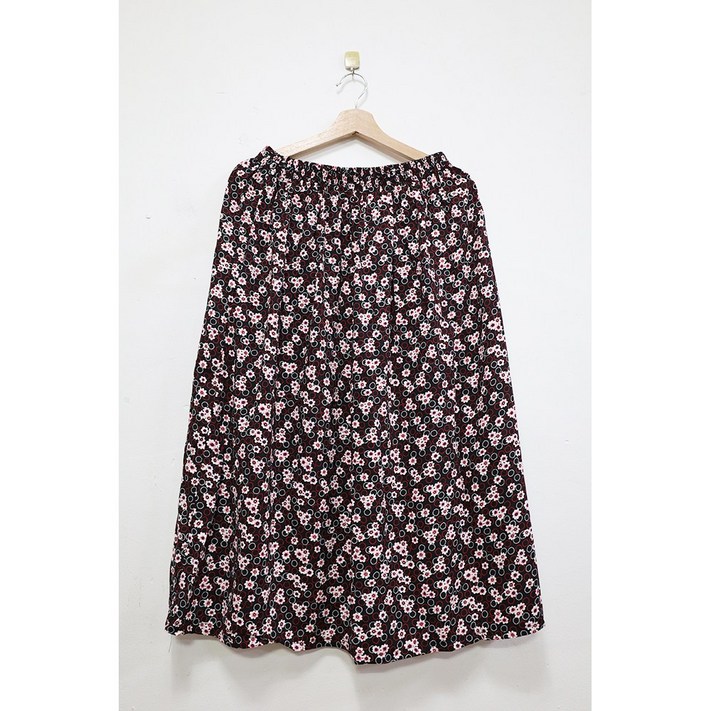 형제상회 면 집시 에스닉 고무줄 치마 빅사이즈 홈웨어 엄마 할머니 병원 실내복 캠핑 0049SS01