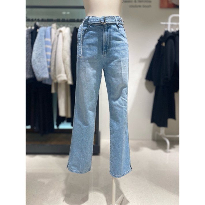듀엘 벨티드 스트레이트핏 데님 팬츠D231PSA406dewl