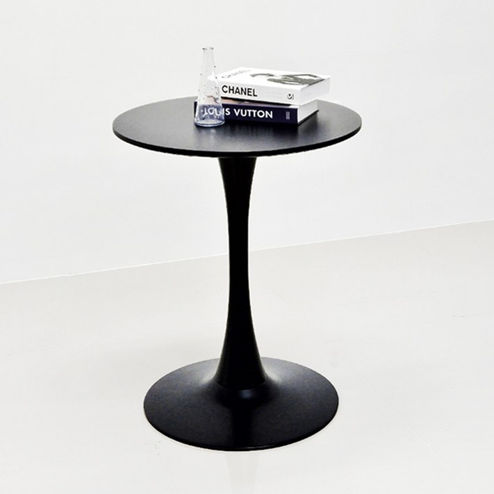 가구뱅크 마를린 원형테이블 화이트 블랙 카페 식탁 인테리어 600 700 800 1000, 블랙