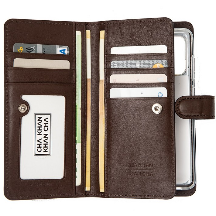 현 월렛 양면 지갑형 천연 가죽 핸드폰 케이스 갤럭시 S25 S24 S23 S22 S21 S20 FE 노트20 울트라 플러스 A55 A36 A35 A34 A16 카드 수납