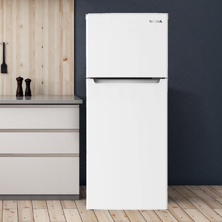 초특가 할인 위니아 155L 화이트 냉장고 2도어 심플 원룸 사무실 기숙사 실속형 중형 냉동 가성비 155리터 EWRB155EEMWWOA