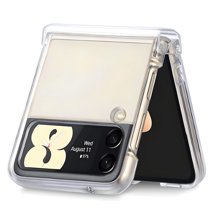 구스페리 클리어 커버 힌지보호 풀커버 케이스