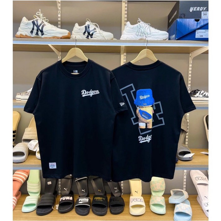 뉴에라 MLB LA 다저스 베어 반팔 티셔츠 2칼라