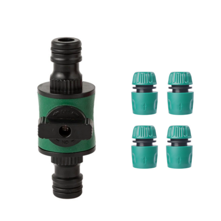한수 양방향 밸브형 호스 분배기세트 호스 중간 밸브 호환호스 12mm16mm, 16mm 4개, 1세트