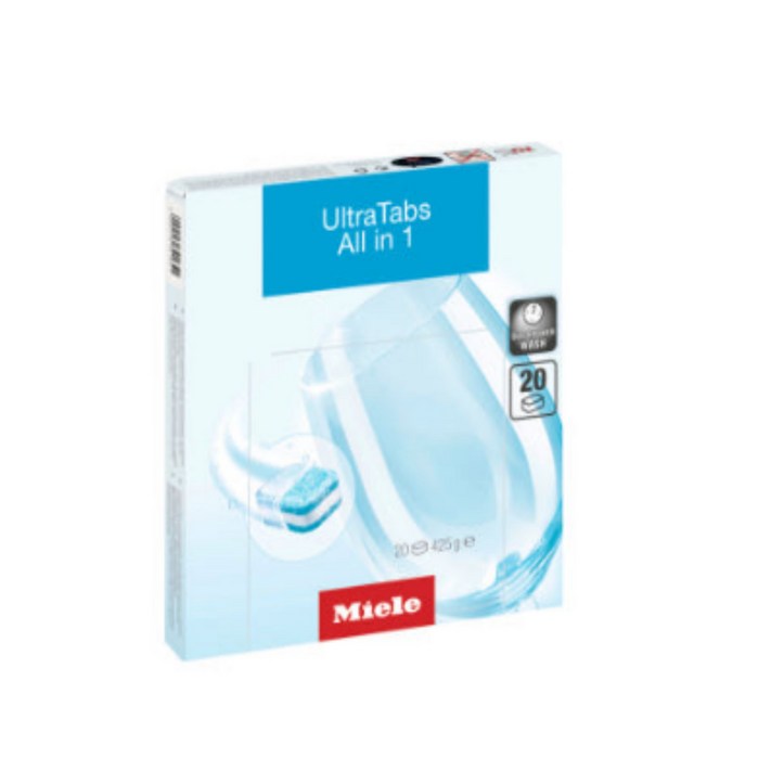 Miele 울트라탭 올인원 밀레 식기세척기용 세제 20p Miele 울트라탭 올인원 밀레 식기세척기용 세제 20p