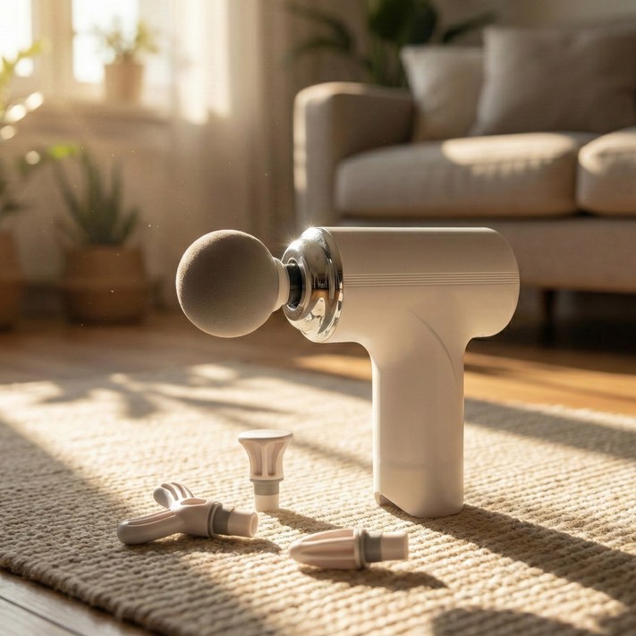 에코마음 무선 미니 전동 마사지건  헤드 4종 세트