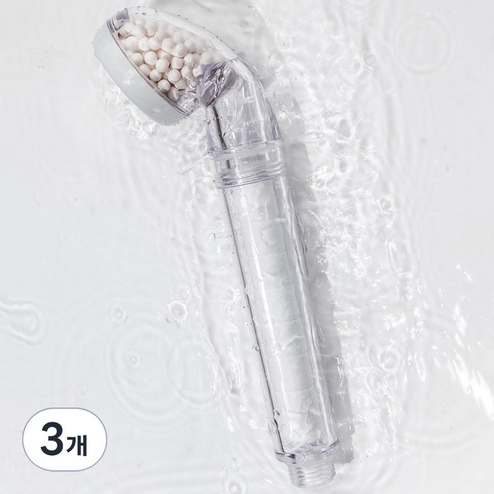 듀벨 샤워애 헤드 300 필터샤워기, 3개, 화이트