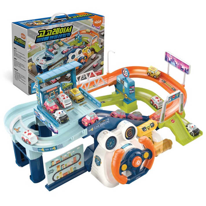 키저스 고고레이서 핸들 레일카, 혼합색상, 1개