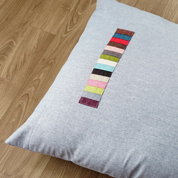 목화솜 린넨 교직 절 대방석