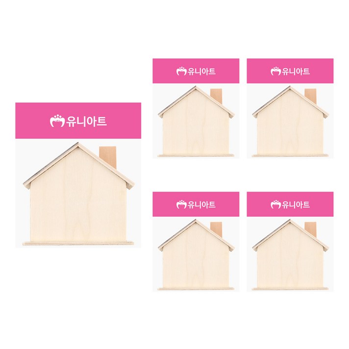 유니아트 나무저금통 집 굴뚝 유니아트 나무저금통 집 굴뚝