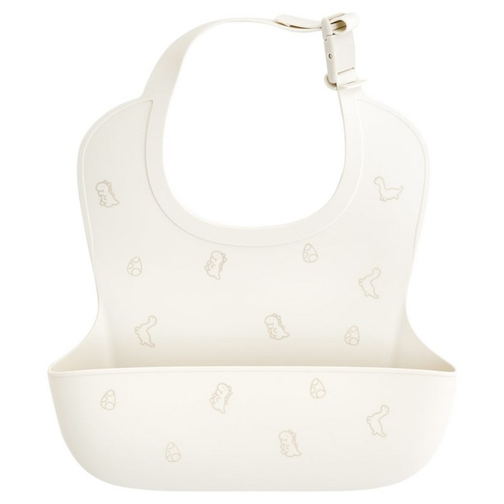 퍼기 유아용 방수 버클형 실리콘 이유식 턱받이