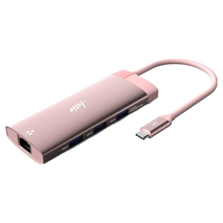 엠비에프 USB C타입 포터블형 6in1 멀티허브 MBFCH6IN1