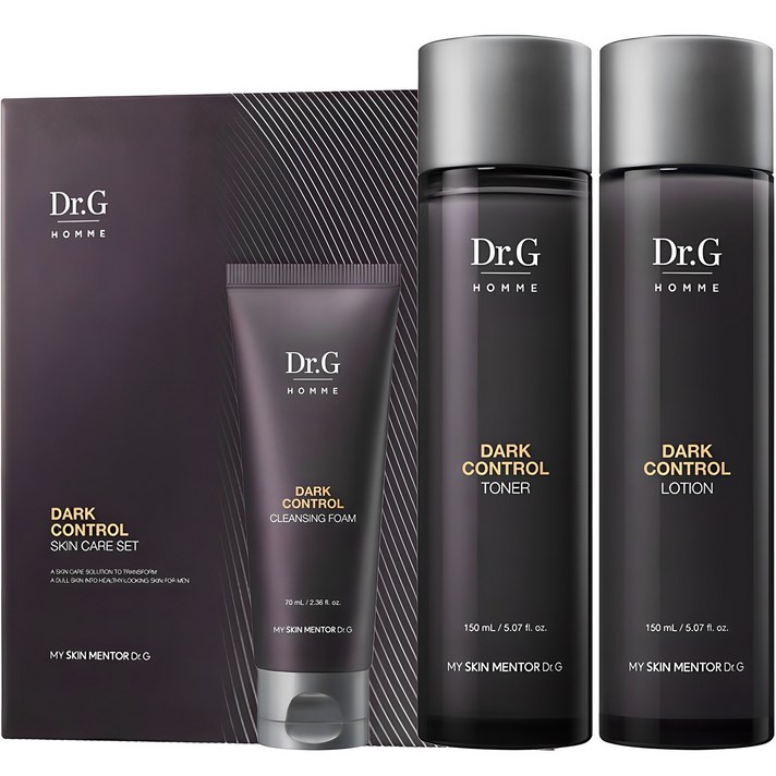 닥터지 옴므 다크 컨트롤 토너 150ml 로션 150ml 클렌징폼 70ml 세트, 1세트 닥터지 옴므 다크 컨트롤 토너 150ml 로션 150ml 클렌징폼 70ml 세트, 1세트