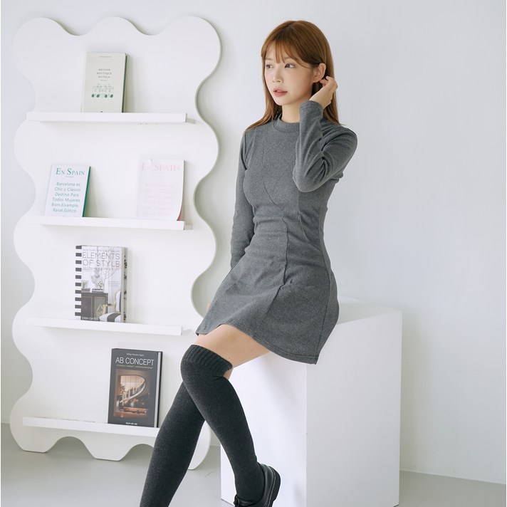 피어니스트 반폴라 플리츠 미니 원피스 피어니스트 반폴라 플리츠 미니 원피스