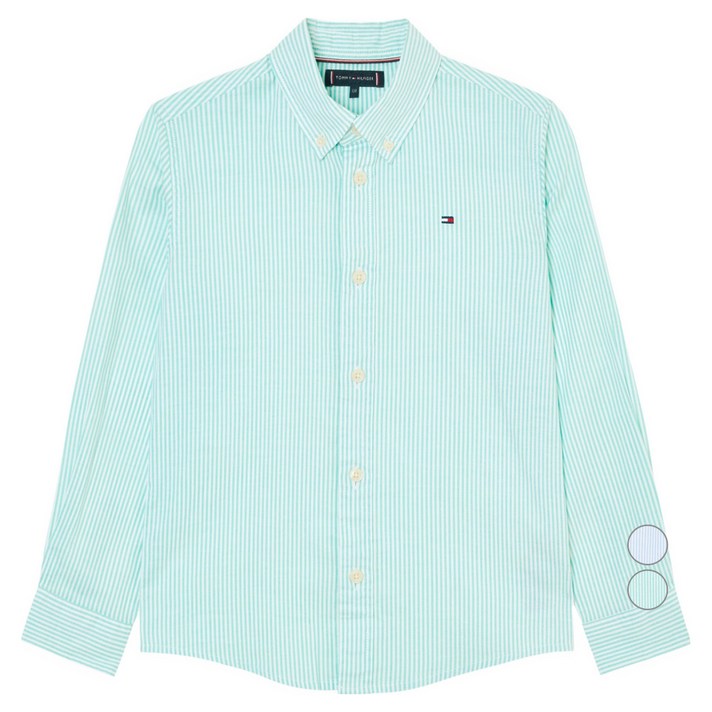 타미힐피거 스트라이프 버튼 다운 셔츠