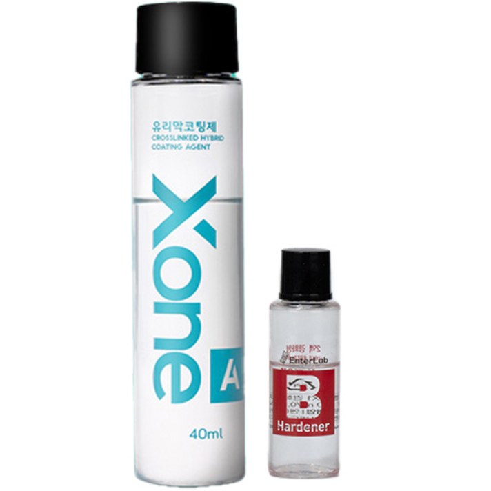 마저 차량용 Xone 불소화 그래핀 유리막코팅제 40ml + 경화제 10ml 세트, 1세트, 40ml