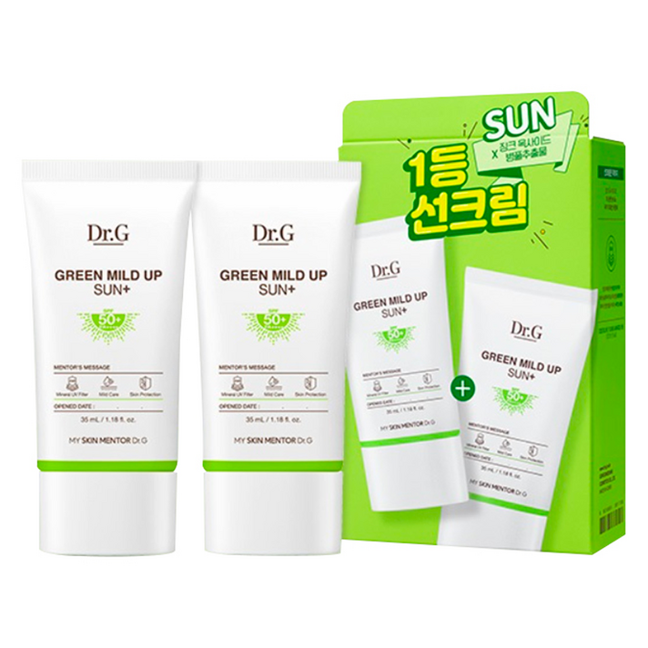 닥터지 그린 마일드 업 선 플러스 SPF50 PA, 35ml, 2개 닥터지 그린 마일드 업 선 플러스 SPF50 PA, 35ml, 2개