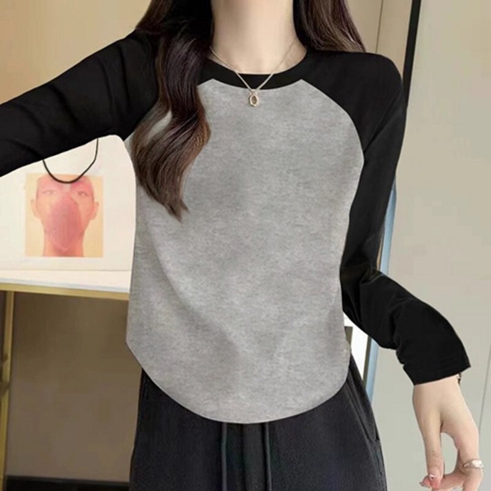 구디프 여성용 데일리 클린 나그랑 긴팔 티셔츠