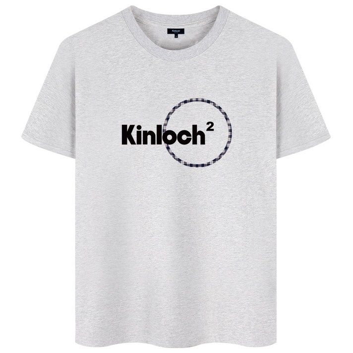 킨록 남성용 통기성 체크서클 반팔티 EDT102L01