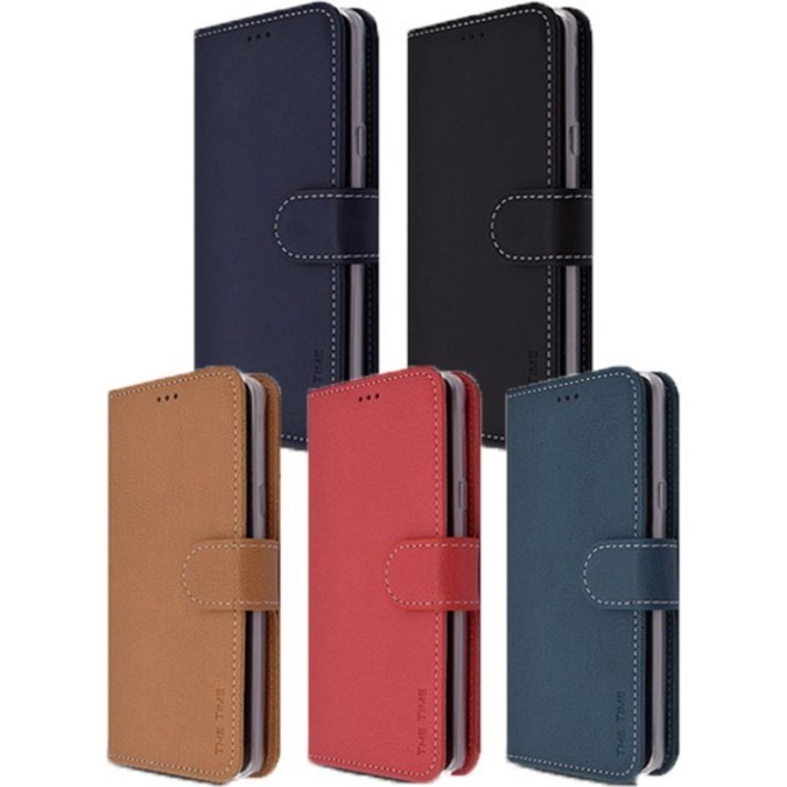 갤럭시퀀텀3 케이스 스티치 5포켓 수납 다이어리 가죽 지갑 플러스 더타임