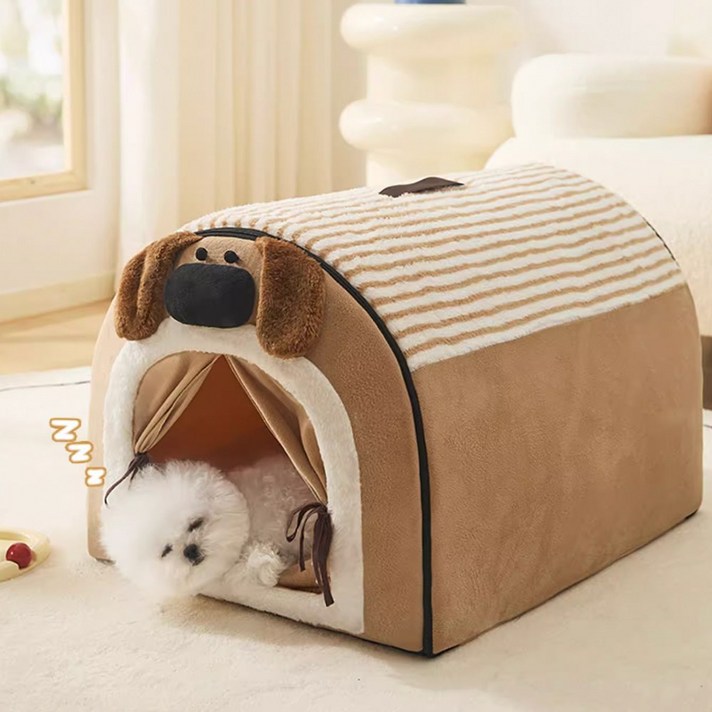 코팅블루 따뜻하고 포근한 극세사 펫하우스쿠션 세트