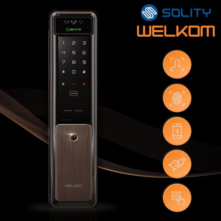 전국설치 솔리티 웰콤 신제품 얼굴안면인식 푸시풀 WSP2900A 카드키2개번호키 블루투스옵션 AI딥러닝기술 신속 정확한 얼굴인증 얼굴인식100개 현관문 디지털도어락, 웰콤 WSP2900A, 방문설치 전국설치 솔리티 웰콤 신제품 얼굴안면인식 푸시풀 WSP2900A 카드키2개번호키 블루투스옵션 AI딥러닝기술 신속 정확한 얼굴인증 얼굴인식100개 현관문 디지털도어락, 웰콤 WSP2900A, 방문설치