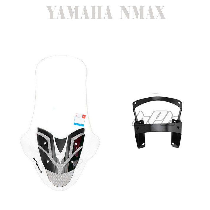 BPK NMAX 롱롱 스크린 98CM 21 23 24년 대왕 롱스크린 윈드스크린 브라켓세트 바람막이 방풍 보호 커버 튜닝, 1개