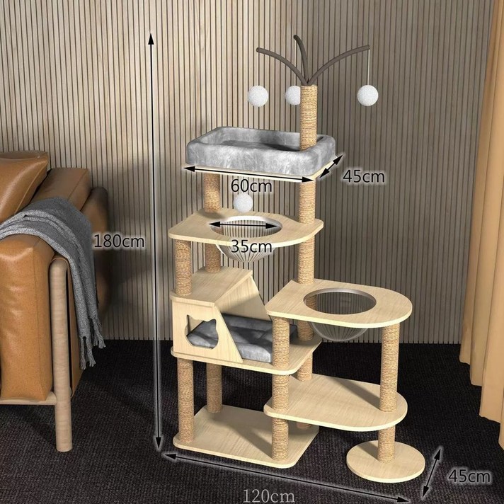 BPF캣타워 스크래쳐 캣폴 대형 소형 대형 싱글 캡슐 원목 침대