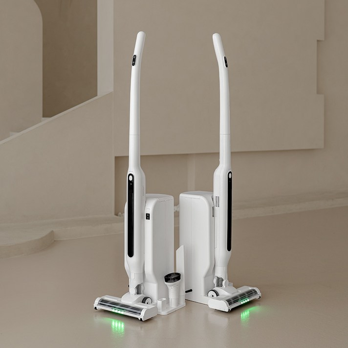 신상품 클래파 초경량 자동먼지비움 BLDC 무선 청소기  먼지봉투 5장  물걸레 키트