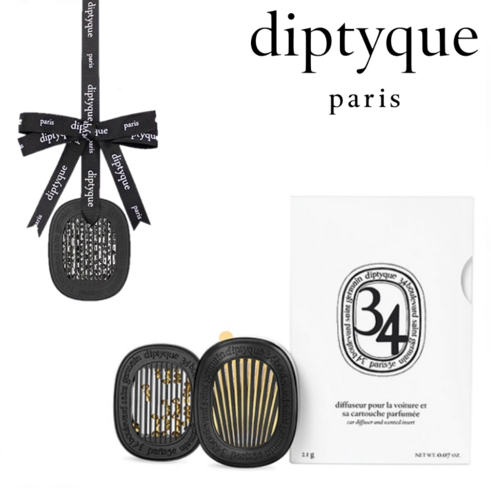 프랑스 정품 Diptyqu 딥디크 차량용 방향제 세트 송풍케이스리필용 오렌지블라썸향