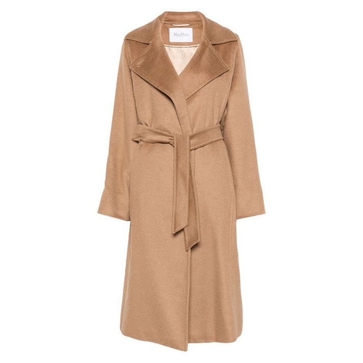 막스마라 마누엘라 벨트 노치드 라펠 코트
