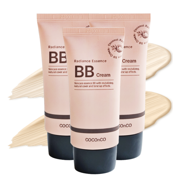 코코앤코 래디언스 에센스 물광 비비크림 SPF50PA 부드러운발림 세련된커버피부 회복진정, 21호라이트베이지, 3개, 50ml