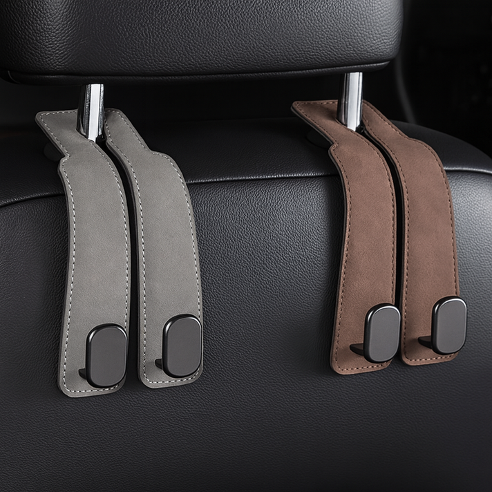 자동차 가방걸이 차량용 가죽 헤드레스트 후크 거치대  금속걸이
