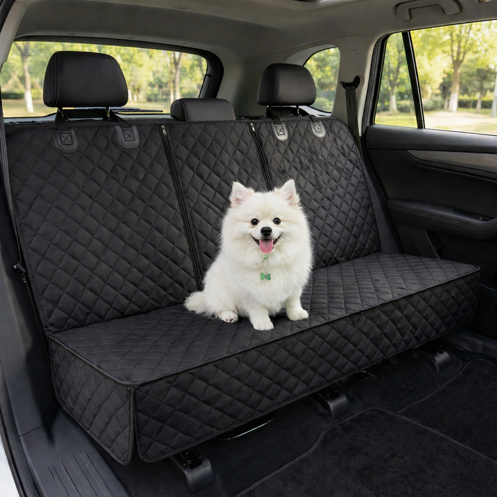 차량용 강아지 카시트 뒷좌석 대형견 풀커버 방수 애견시트