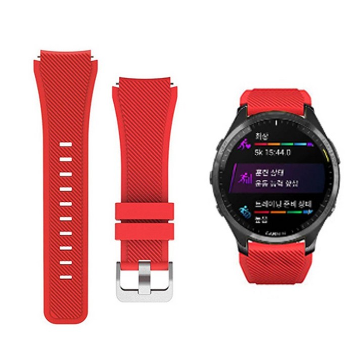 가민 포러너 255 265 745 우레탄 실리콘 스포츠 시계줄 스트랩 밴드 줄 22MM, 1개