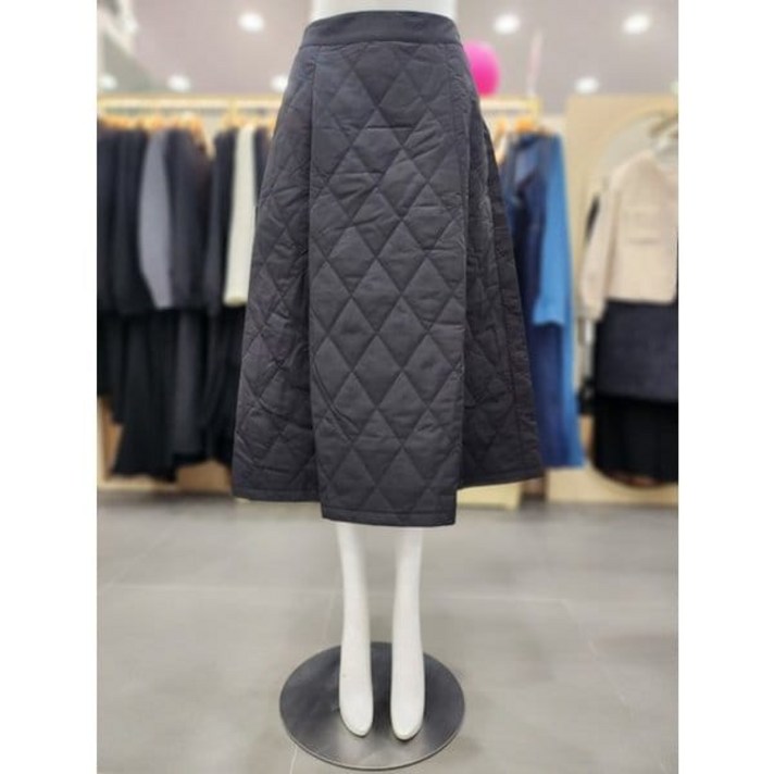 플라스틱아일랜드 퀼팅 패딩 스커트 PQ1PS101