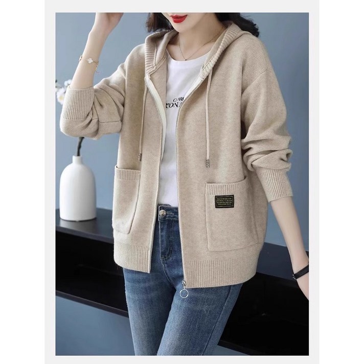 써니핏 가을 데일리 이중카라 꽈배기니트 S2004