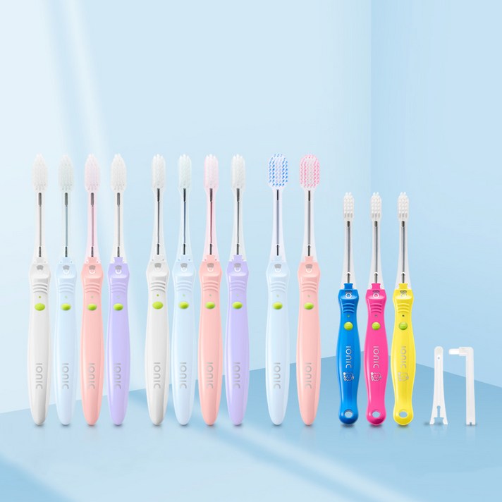 일본 아이오닉 미세전류 음이온 칫솔  FDA 승인 치주염 치석 구취 플라구 제거