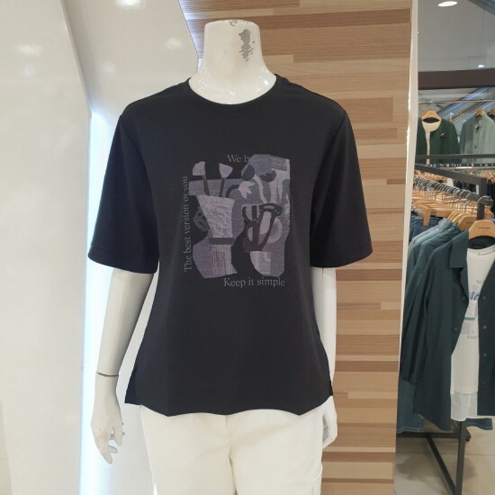 엠씨라운드프린트티셔츠 C52T026BP 3015347