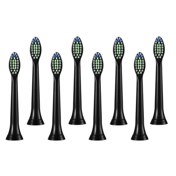 필립스 전용 전동칫솔 호환 리필모 HX9350 HX9351 HX9352 호환 칫솔모 블랙, 8개입, 필립스 블랙